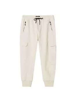 Зауженные брюки-карго Bershka, белый