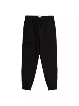 Зауженные брюки-карго Bershka, черный