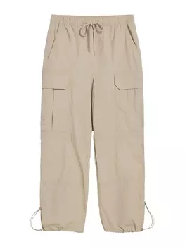 Зауженные брюки-карго Bershka, кэмел