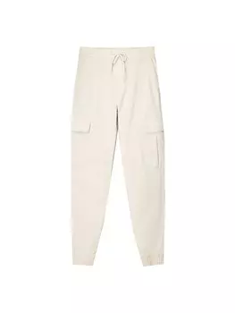 Зауженные брюки-карго Bershka, песочный
