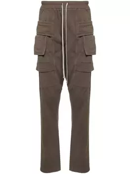 Зауженные брюки карго Creatch Rick Owens DRKSHDW, коричневый