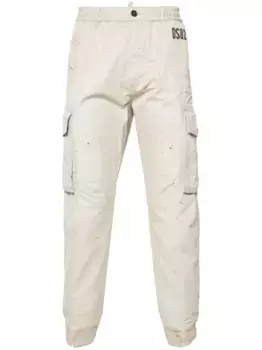 Зауженные брюки карго D2 Stamps DSQUARED2, нейтральный
