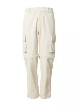 Зауженные брюки-карго DAN FOX APPAREL Hasan, кремовый