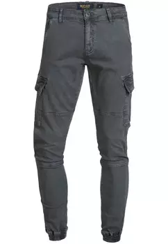 Зауженные брюки-карго INDICODE JEANS August, серый