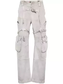 Зауженные брюки карго Laundry OFF-WHITE, фиолетовый
