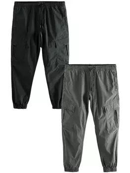 Зауженные брюки-карго Next, цвет Dark grey/Black
