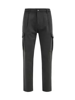 Зауженные брюки-карго We Fashion, темно-серый