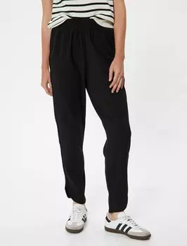 Зауженные брюки Koton, черный