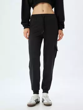 Зауженные брюки Koton, черный