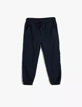 Зауженные брюки Koton, темно-синий