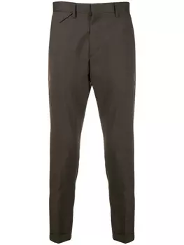 Зауженные брюки кроя слим Low Brand, коричневый