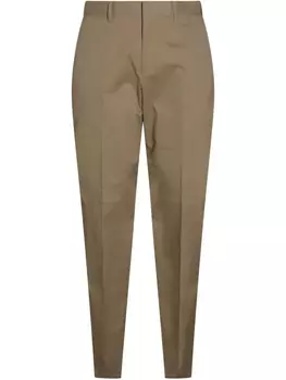 Зауженные брюки Lardini с эластичным дизайном, нейтральный