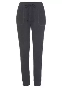 Зауженные брюки Lascana, антрацит