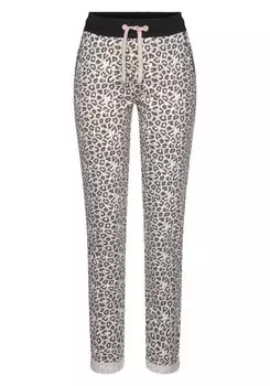 Зауженные брюки Lascana, бежевый