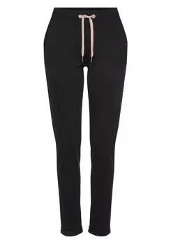 Зауженные брюки Lascana, черный