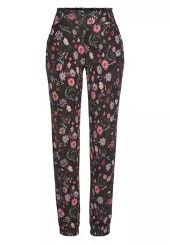 Зауженные брюки Lascana, черный