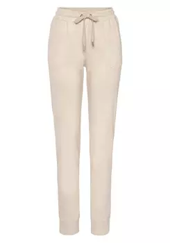 Зауженные брюки LASCANA, кремовый