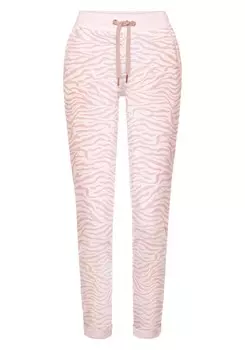 Зауженные брюки Lascana, розовый