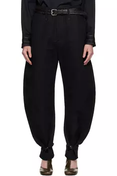 Зауженные брюки Lemaire, черный