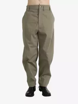 Зауженные брюки LEMAIRE, зеленый