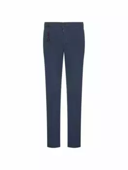 Зауженные брюки Marco Pescarolo, тёмно-синий