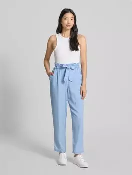 Зауженные брюки-мешки из лиоцелла Tom Tailor Denim, светло-голубой