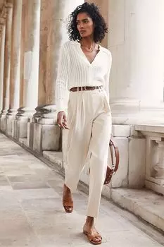 Зауженные брюки Mint Velvet, бежевый