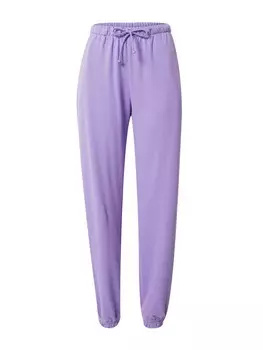 Зауженные брюки Monki, сиреневый