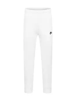 Зауженные брюки Nike Sportswear Club Fleece, белый