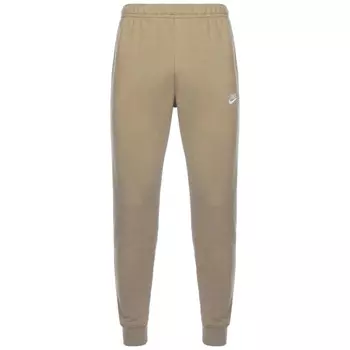 Зауженные брюки Nike Sportswear Club Fleece, темно-бежевый