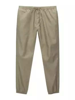 Зауженные брюки Pull&Bear, хаки