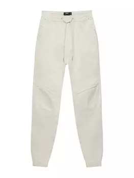 Зауженные брюки Pull&Bear, светло-серый