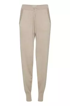 Зауженные брюки Pulz Jeans, бежевый