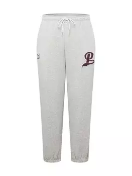 Зауженные брюки Puma, пестрый серый