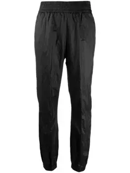 Зауженные брюки с эффектом металлик Fabiana Filippi, черный