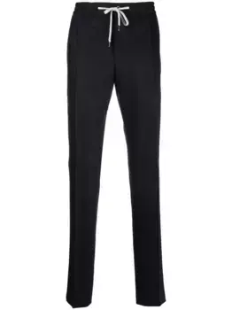 Зауженные брюки с эластичным поясом PT Torino, синий