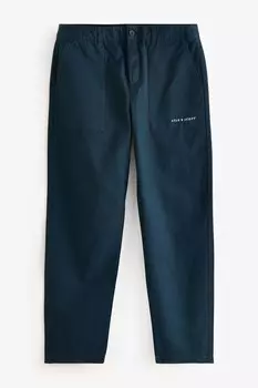 Зауженные брюки с большими карманами Lyle & Scott, синий