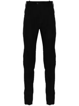 Зауженные брюки с контрастной строчкой Masnada, черный