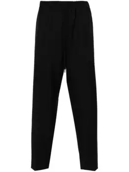 Зауженные брюки с кулиской MM6 Maison Margiela, черный