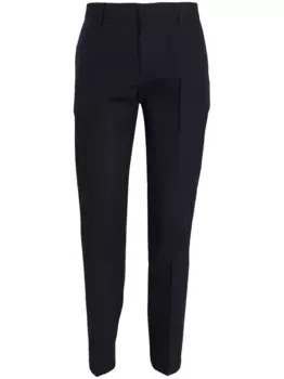 Зауженные брюки с логотипом EMPORIO ARMANI, черный