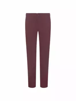 Зауженные брюки с логотипом Kiton, бордовый