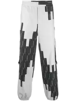 Зауженные брюки с монограммой Vector A-COLD-WALL*, черный