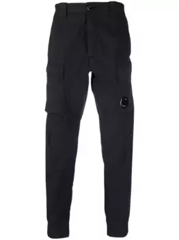 Зауженные брюки с нашивкой-логотипом C.P. Company, синий