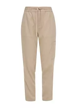 Зауженные брюки S.Oliver, бежевый