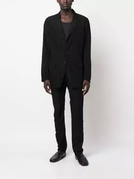 Зауженные брюки с открытыми швами Masnada, черный