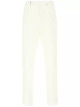 Зауженные брюки с отутюженными стрелками Zegna, белый