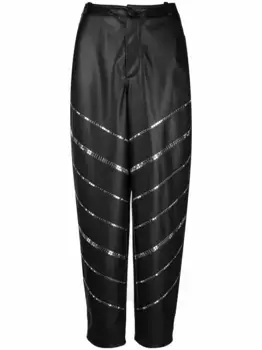 Зауженные брюки с заклепками Philosophy Di Lorenzo Serafini, черный