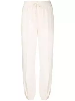 Зауженные брюки с завязками на завязках JIL SANDER, нейтральный