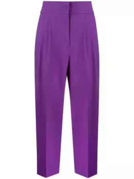 Зауженные брюки с завышенной талией Fabiana Filippi, фиолетовый