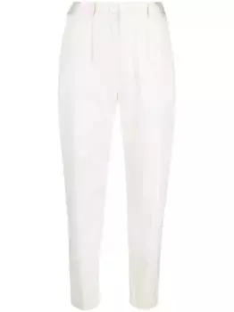 Зауженные брюки с завышенной талией Kiton, нейтральный